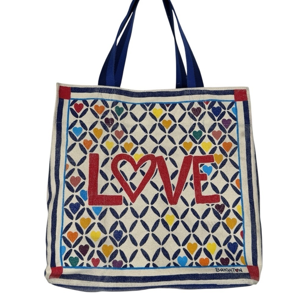 Brighton Cherished Love Canvas Tote Bag